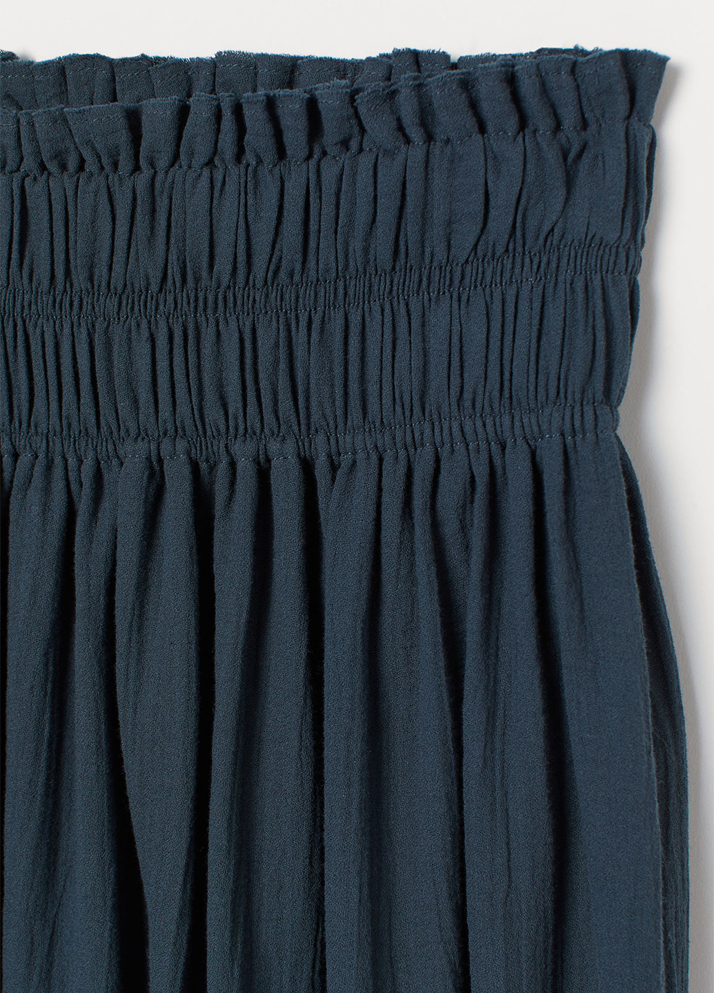 Темно-бирюзовая кэжуал однотонная юбка H&M клешированная