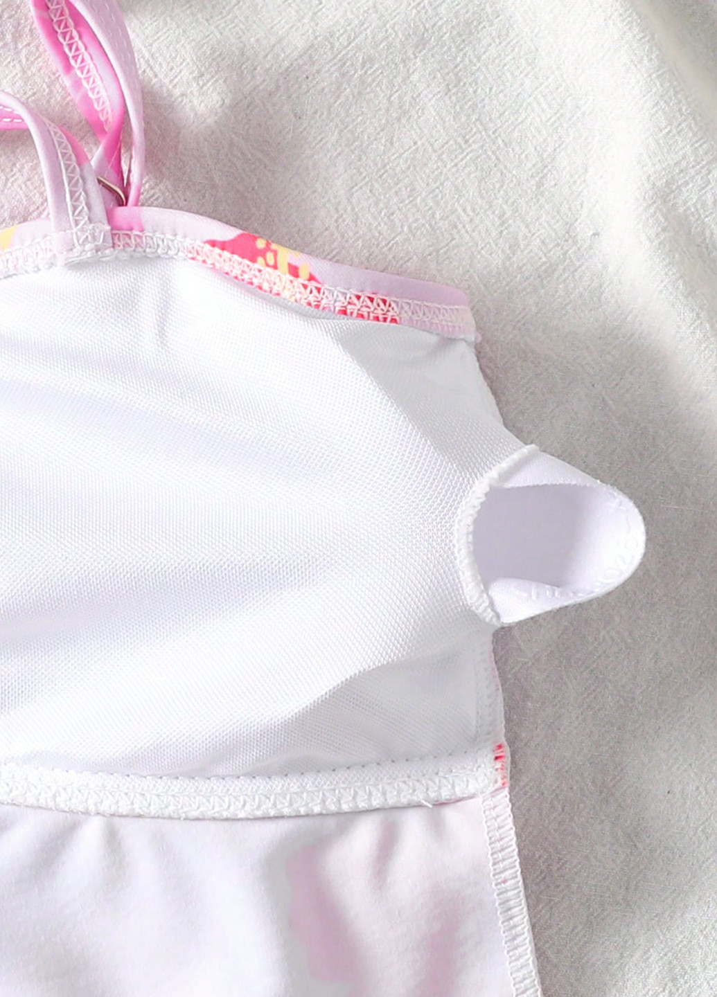 Рожевий літній купальник (ліф, трусики) танкіні, роздільний SHEIN