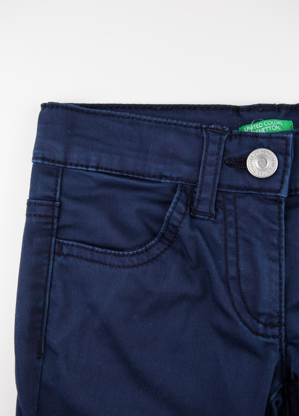 Темно-синие кэжуал демисезонные брюки United Colors of Benetton
