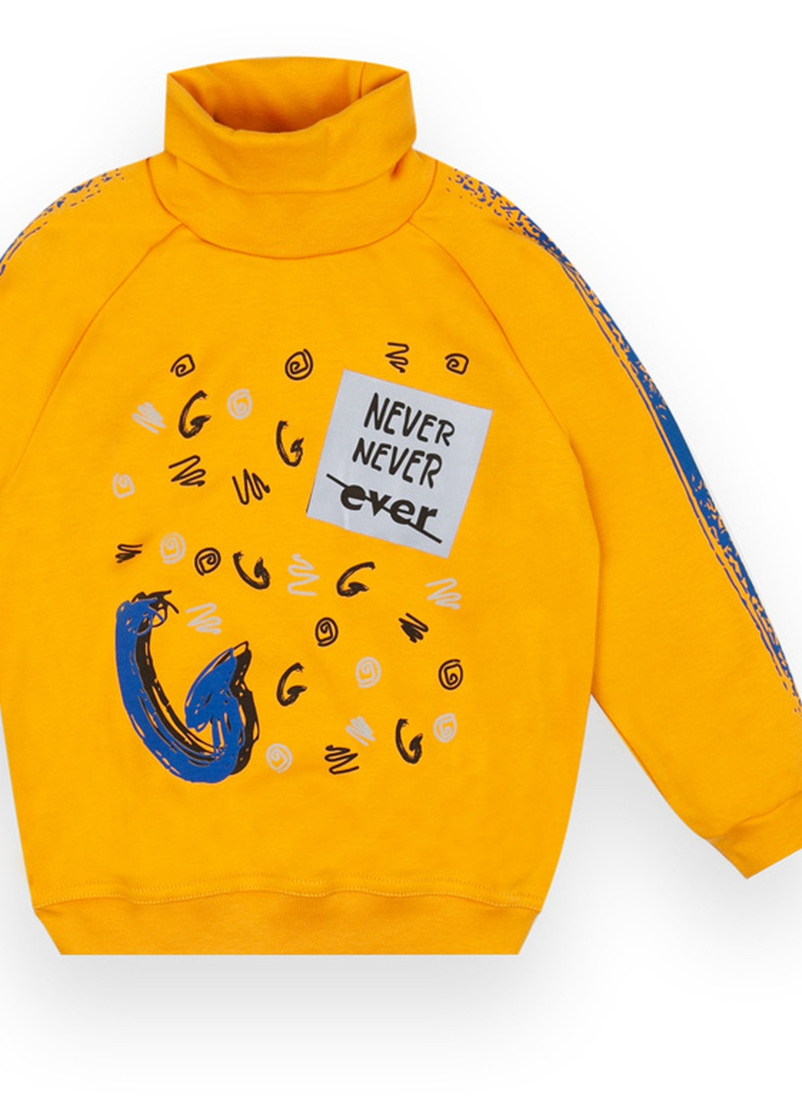 Желтый демисезонный детский свитер для мальчика sv-21-81-1 *оки* Габби