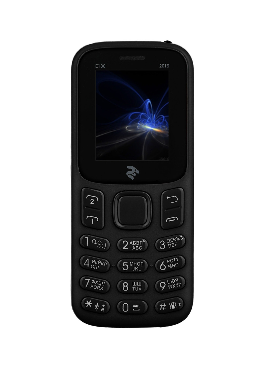 Мобільний телефон E180 2019 DUALSIM Black 2E 2E E180 2019 DUALSIM Black чорний