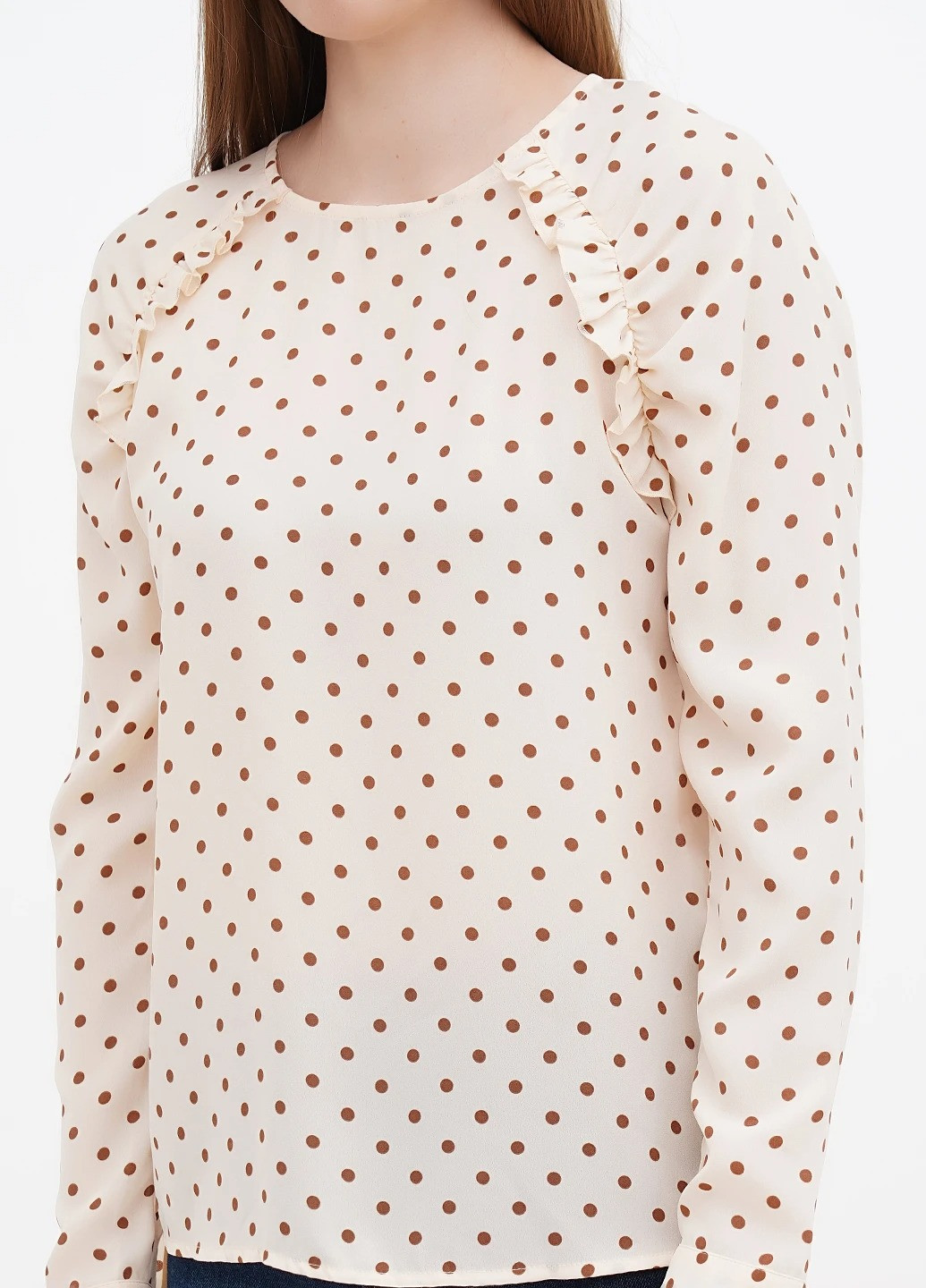 Бежевая блуза Oltre