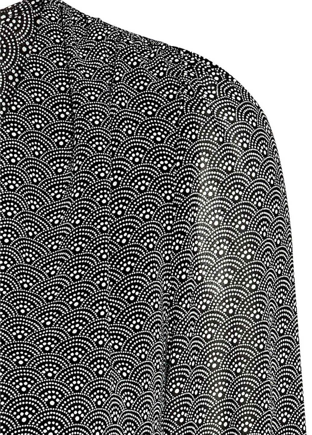 Черно-белое кэжуал платье клеш H&M с рисунком