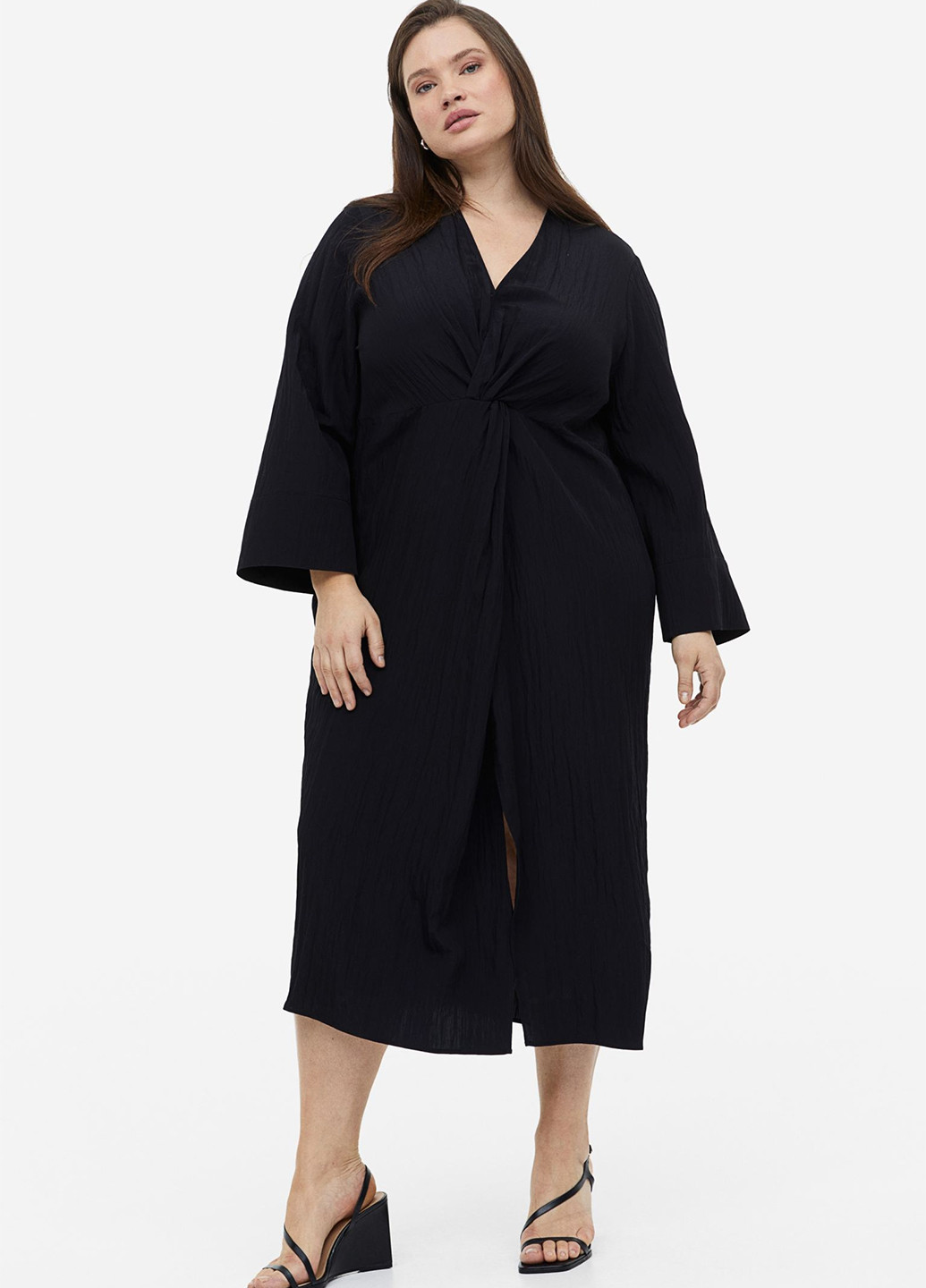 Чорна кежуал сукня H&M однотонна