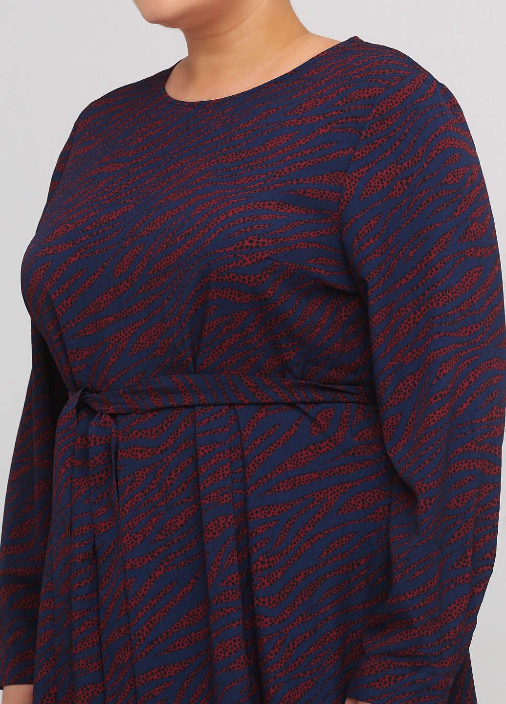 Темно-синее кэжуал платье а-силуэт Boden с абстрактным узором