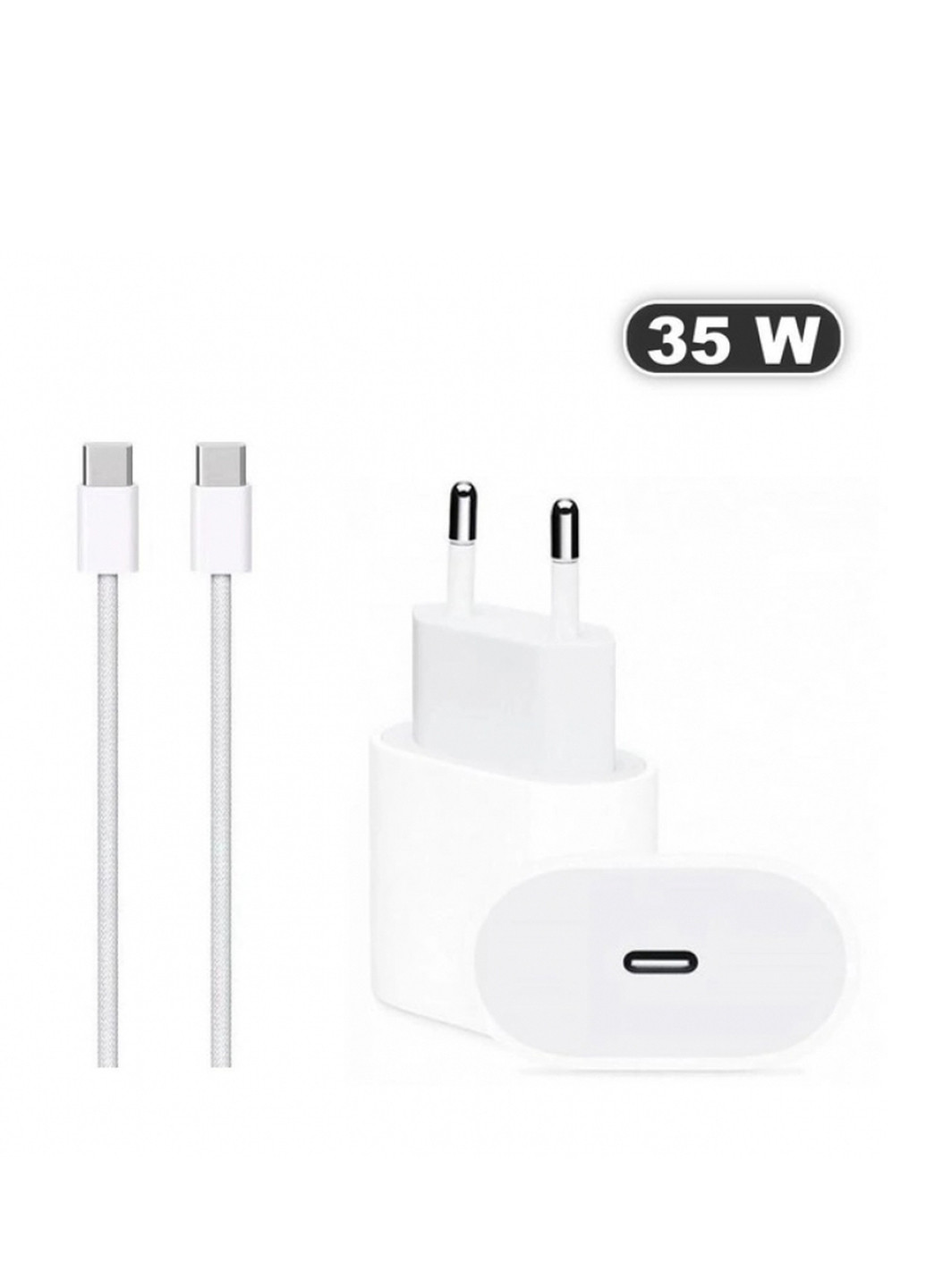 Зарядний пристрій USB-C блок живлення 35W з кабелем Type-C Forus (292304627)