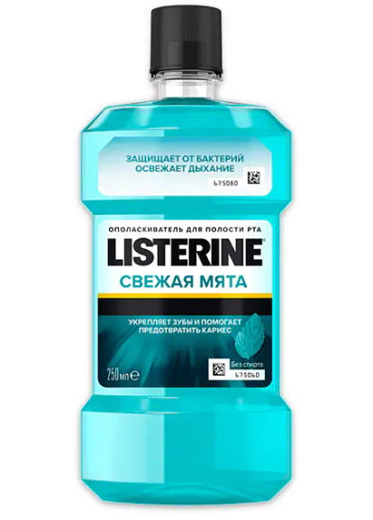 Ополіскувач для ротової порожнини Свіжа м'ята Listerine (213165979)