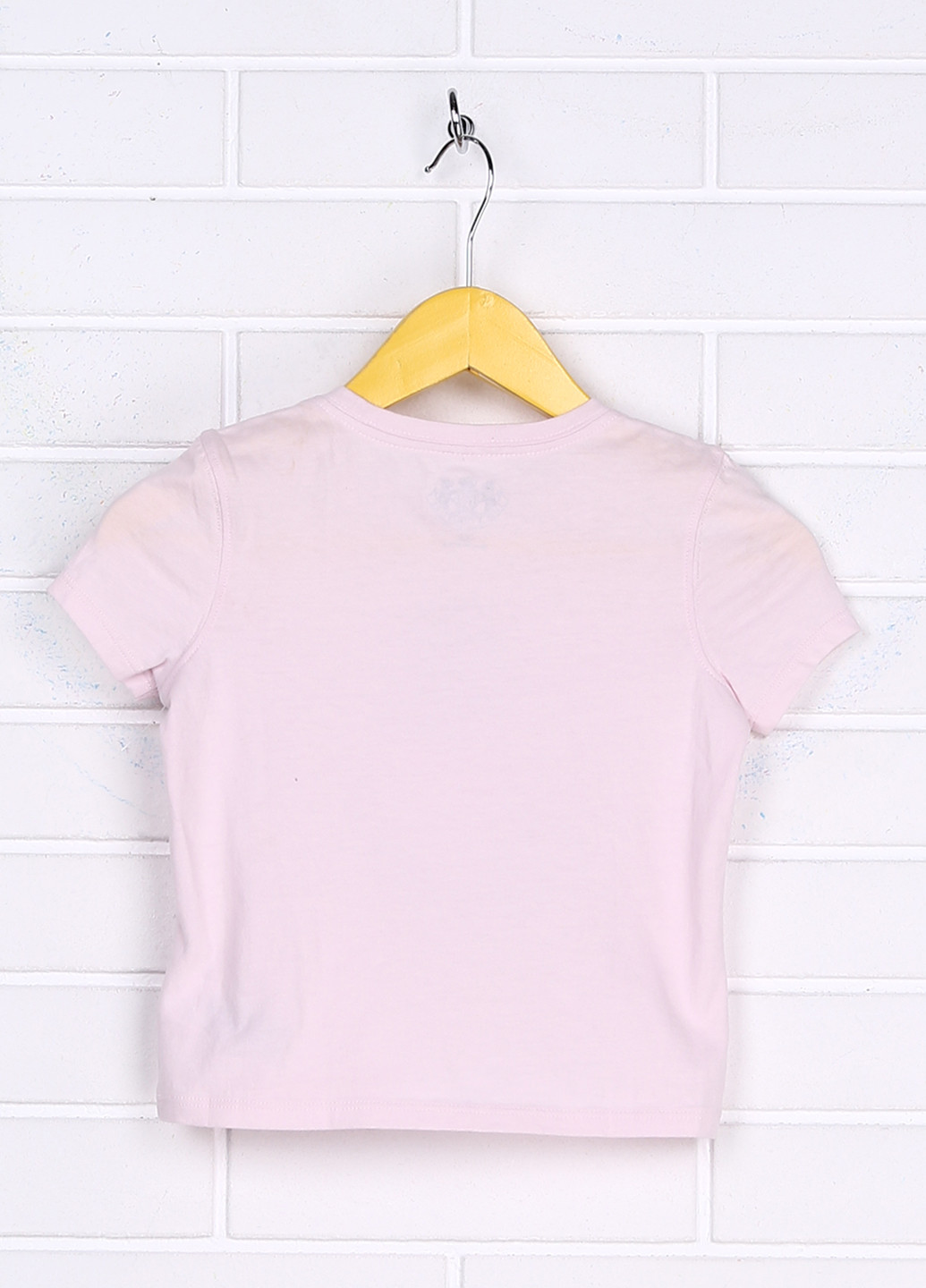 Бледно-розовая летняя футболка с коротким рукавом Juicy Couture