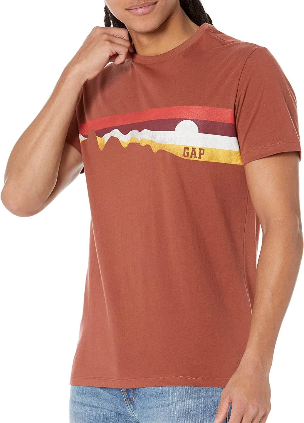 Коричнева футболка Gap