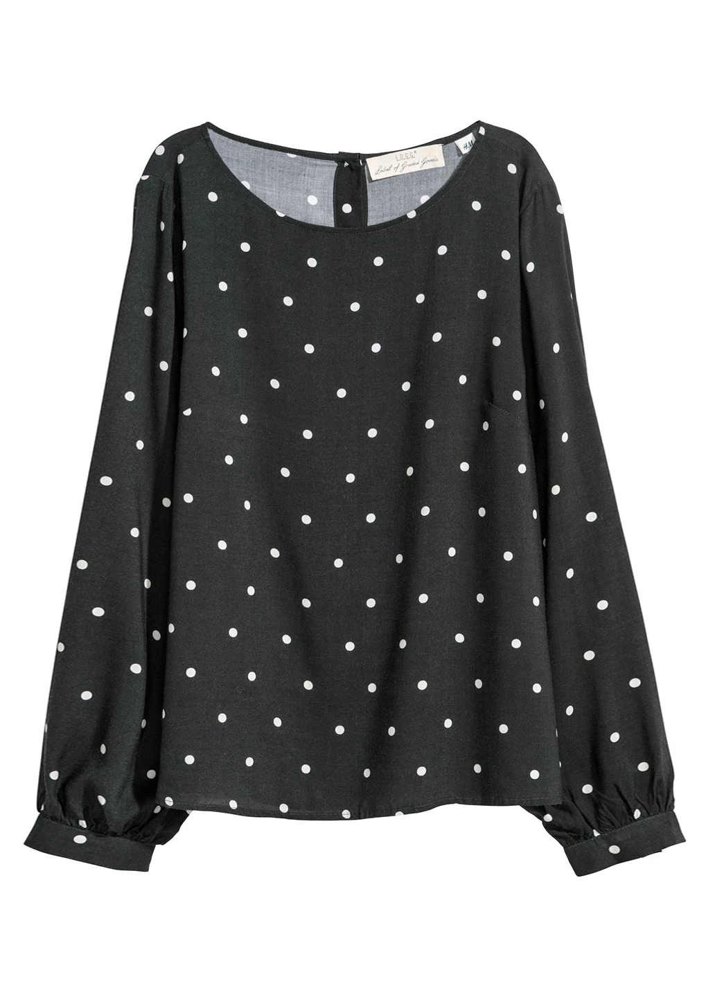 Чёрно-белую блуза H&M