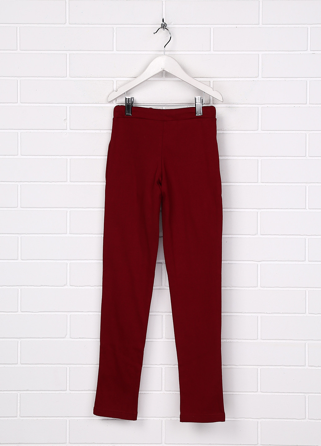 Темно-красные домашние демисезонные брюки со средней талией Senti