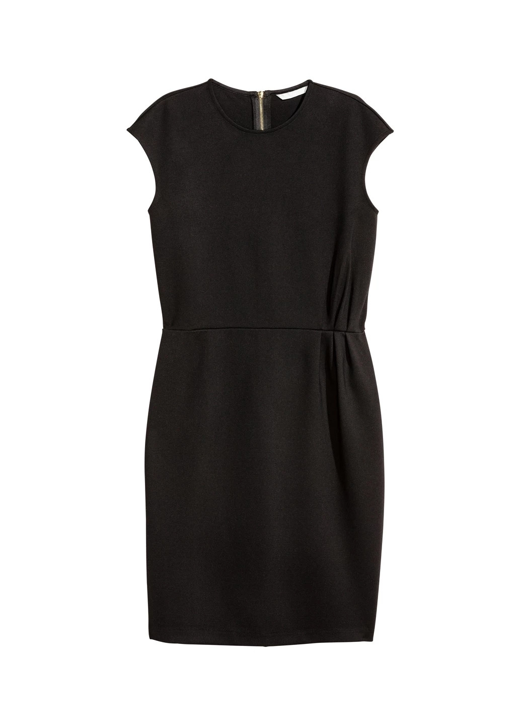 Черное кэжуал платье футляр H&M однотонное