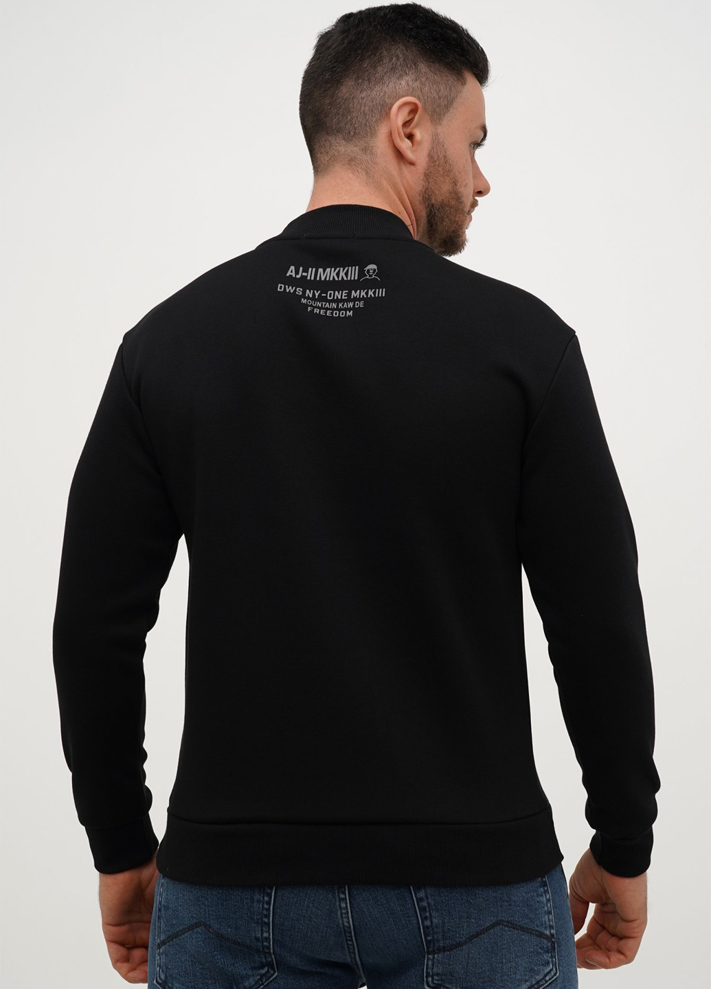 Черный свитшот Trend Collection надпись бусины (305300796)