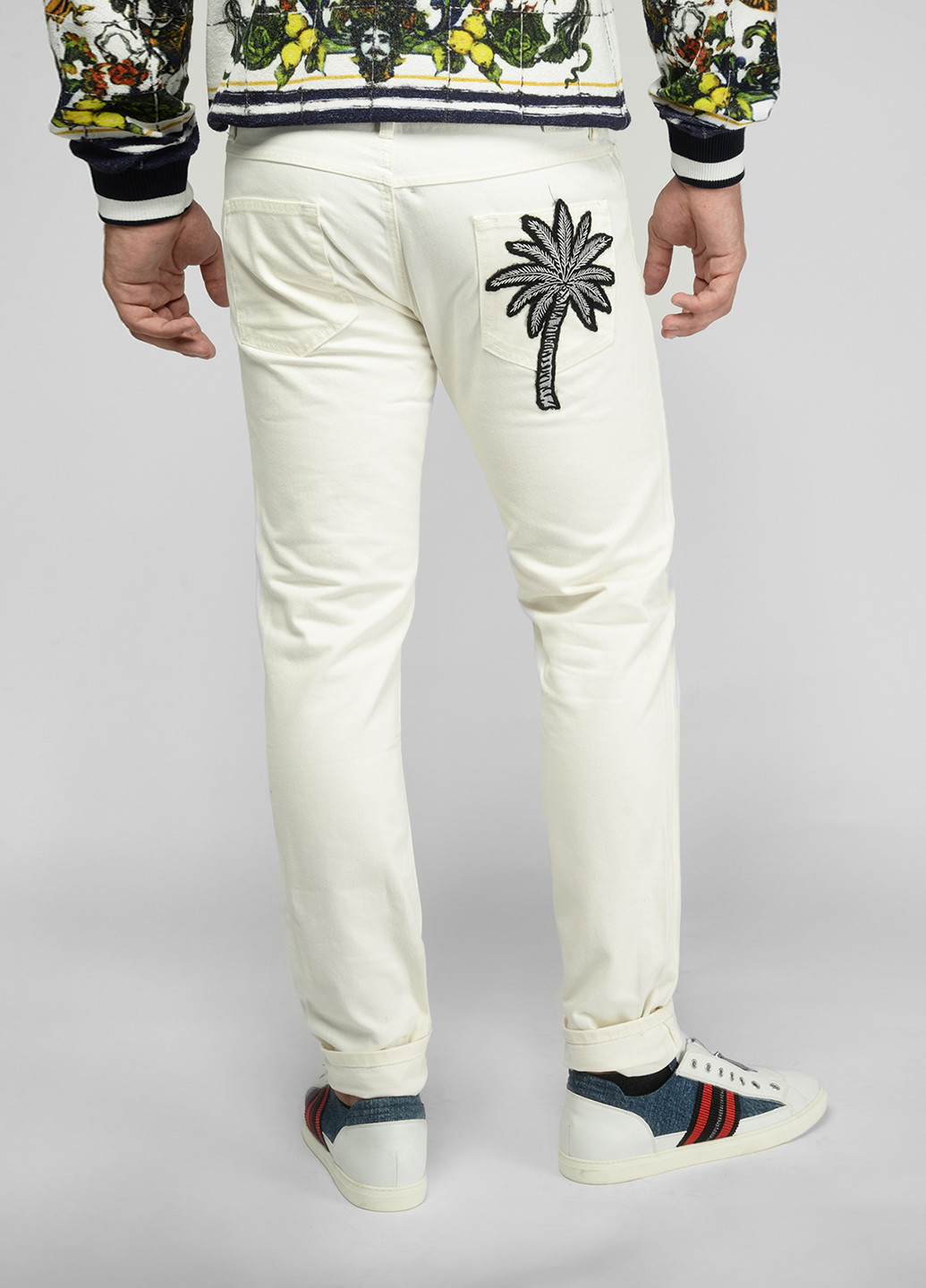 Белые демисезонные джинсы DOLCE&GABBANA