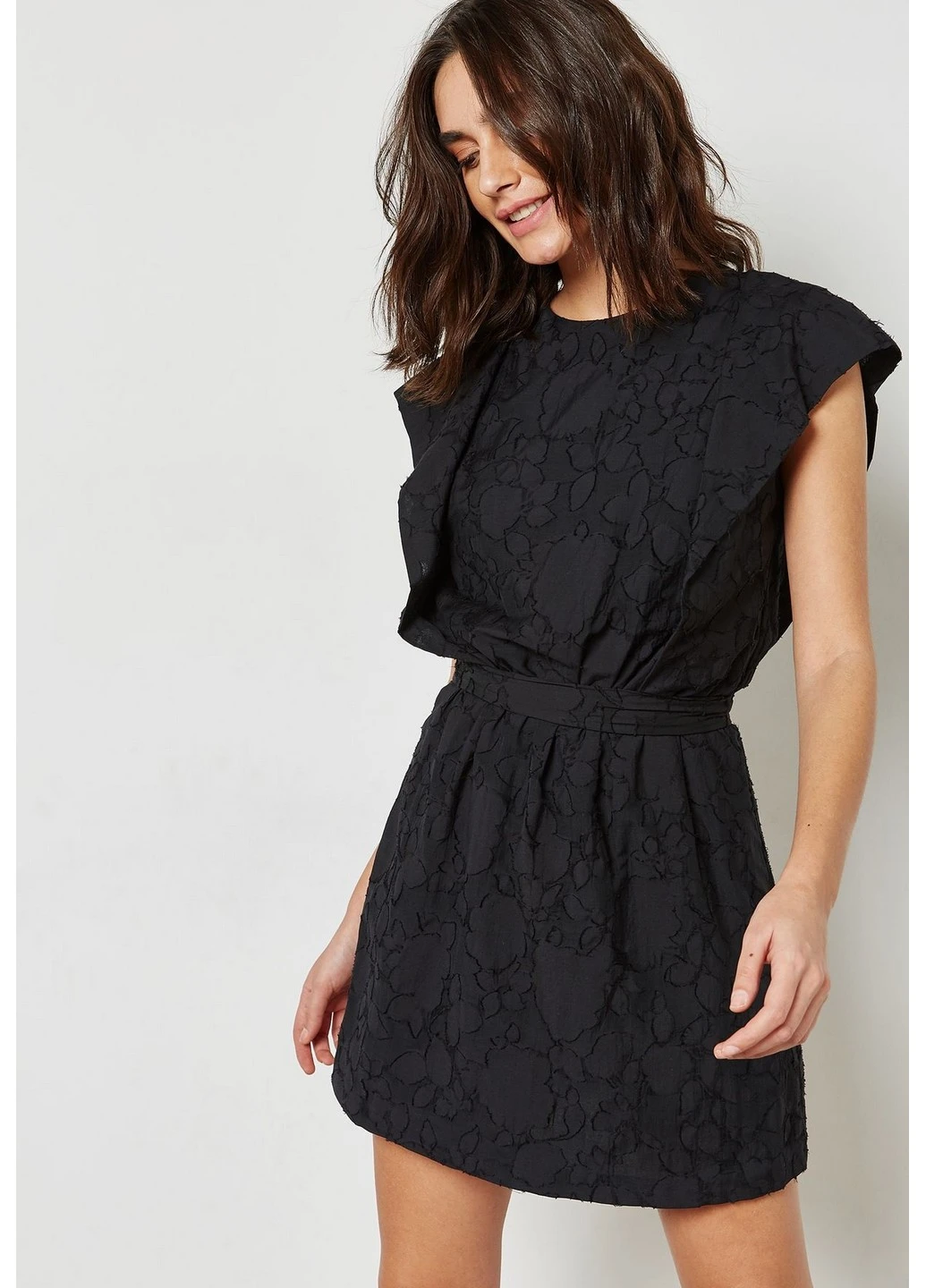 Черное кэжуал платье Mango однотонное
