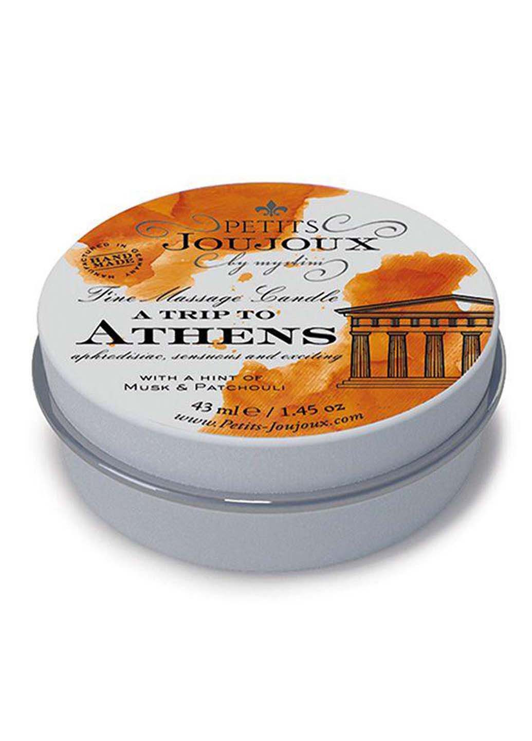 Масажна свічка - Athens Musk and Patchouli 43 мл Petits Joujoux (256170690)