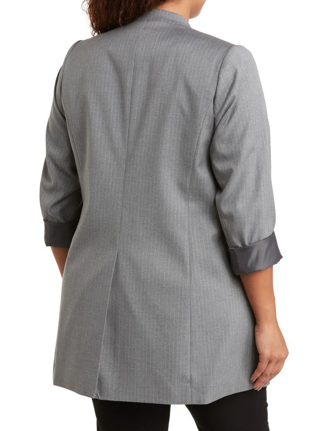 Серый женский жакет Calvin Klein полосатый - демисезонный