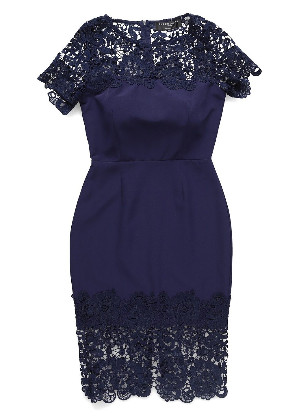 Темно-синее кэжуал платье футляр Paper Dolls однотонное