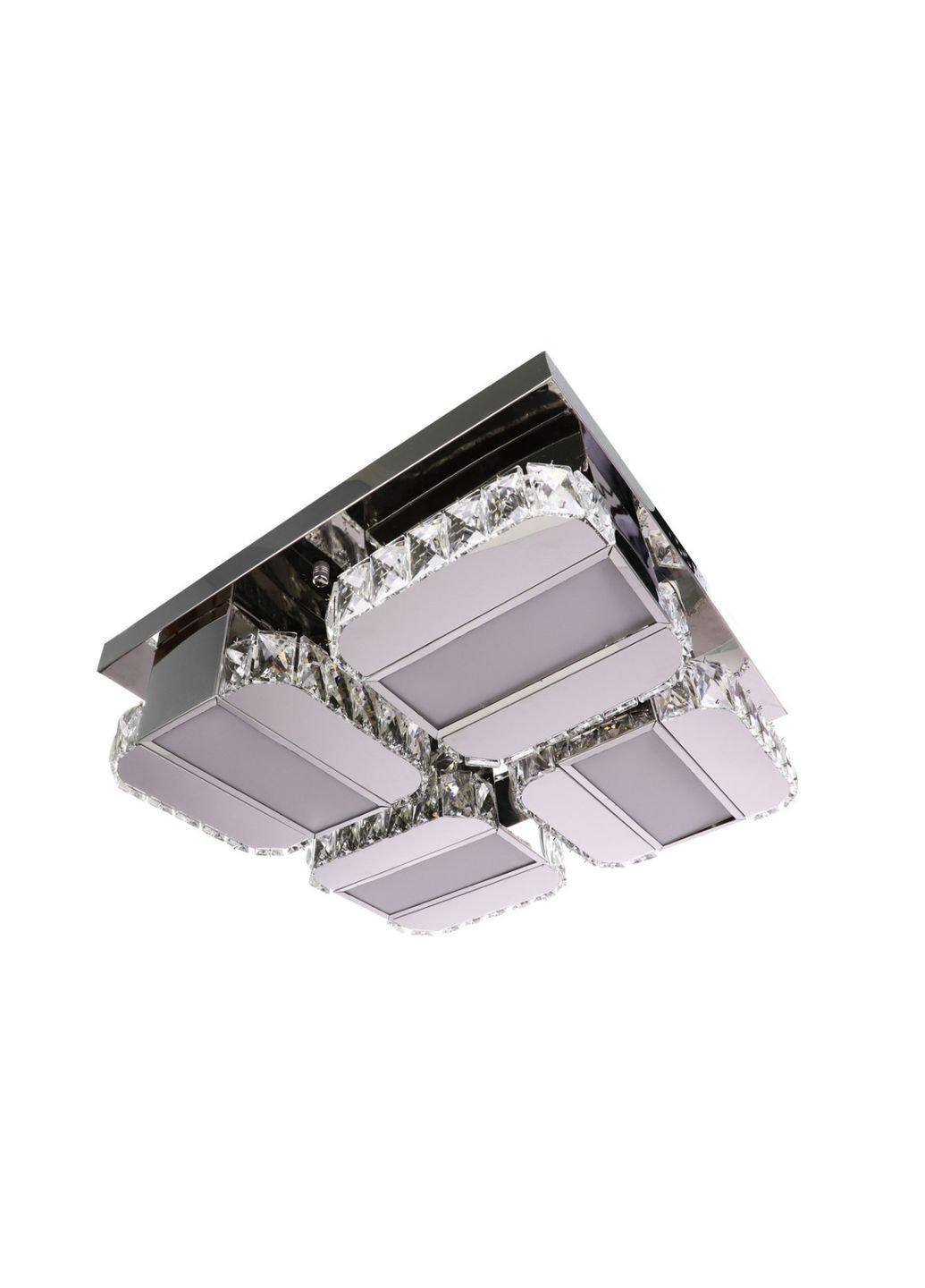 Люстра потолочная хрустальная LED с пультом C2060/500 Хром 15х48х48 см. Sunnysky (253122393)