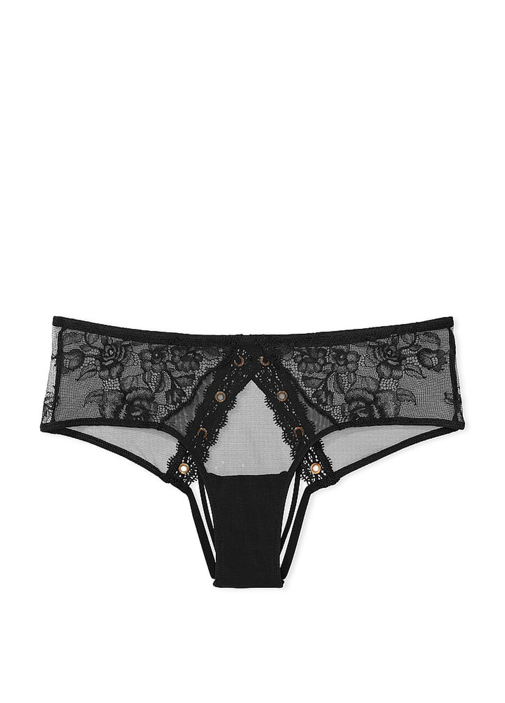 Чорний демісезонний комплект (бюстгалтер, труси) Victoria's Secret