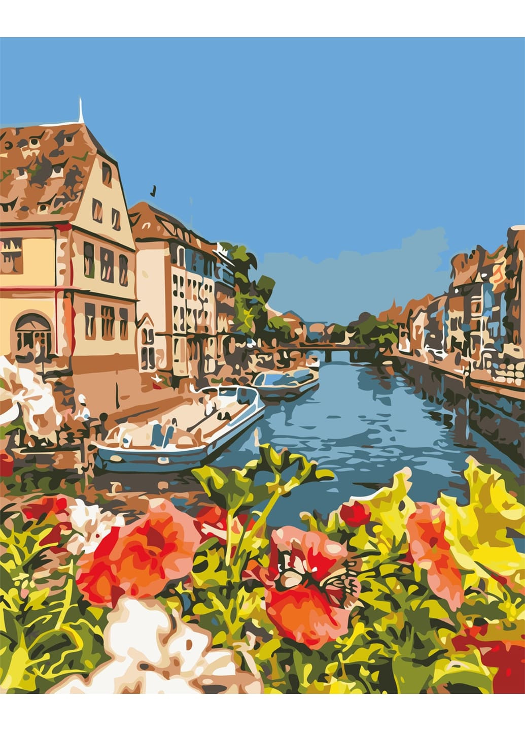 Картина по номерам "Французьке містечко" 40х50 см ArtStory (250449383)