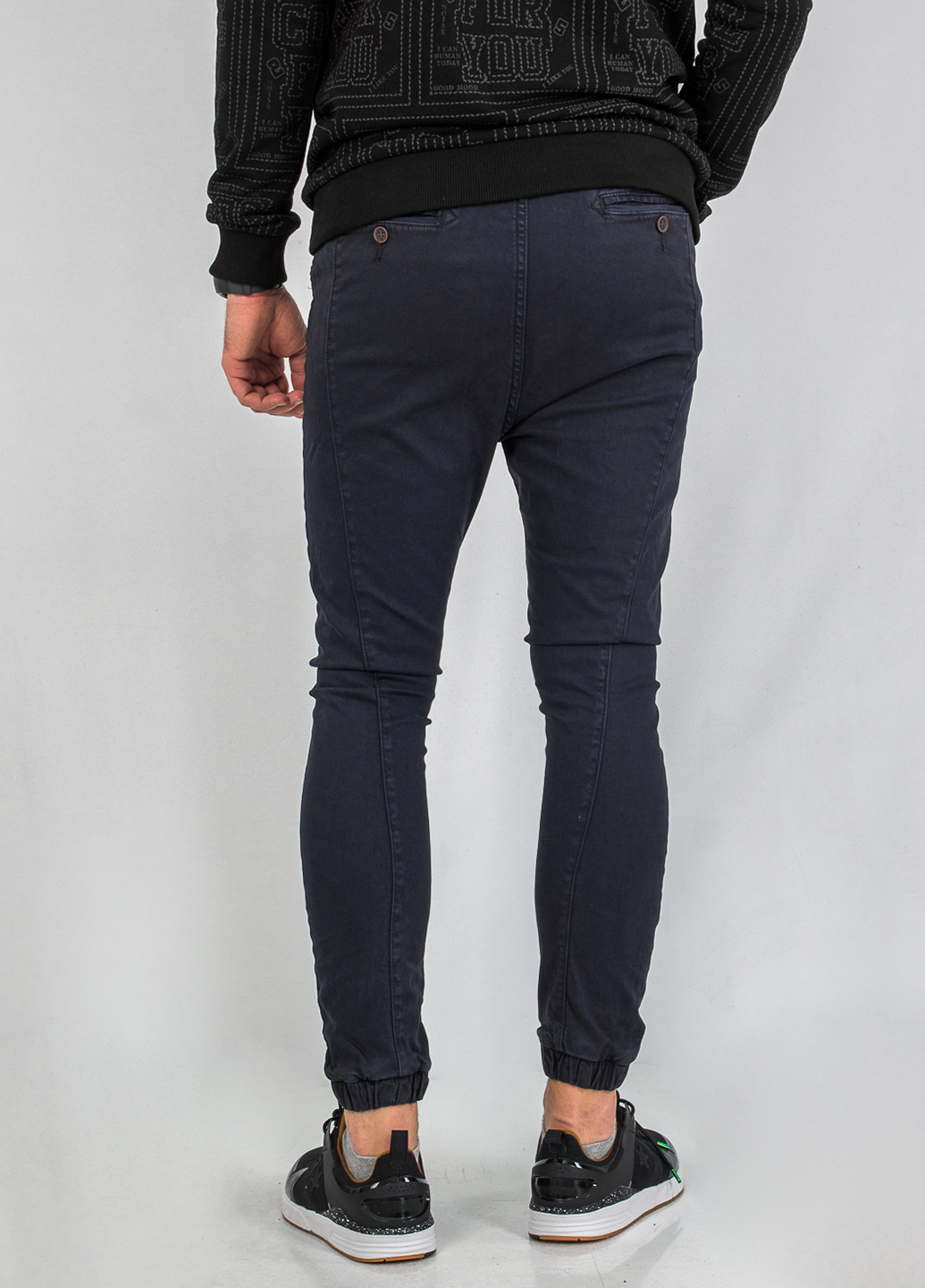 Темно-синие кэжуал демисезонные зауженные брюки Alcott