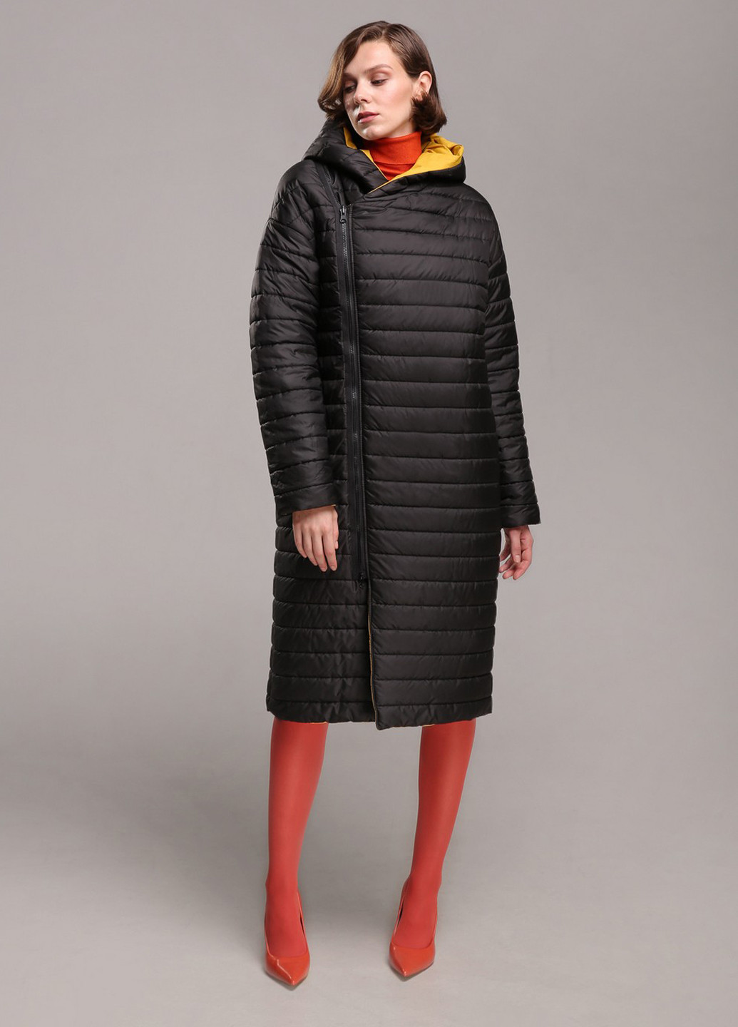 Комбинированная зимняя куртка двусторонняя Alberto Bini