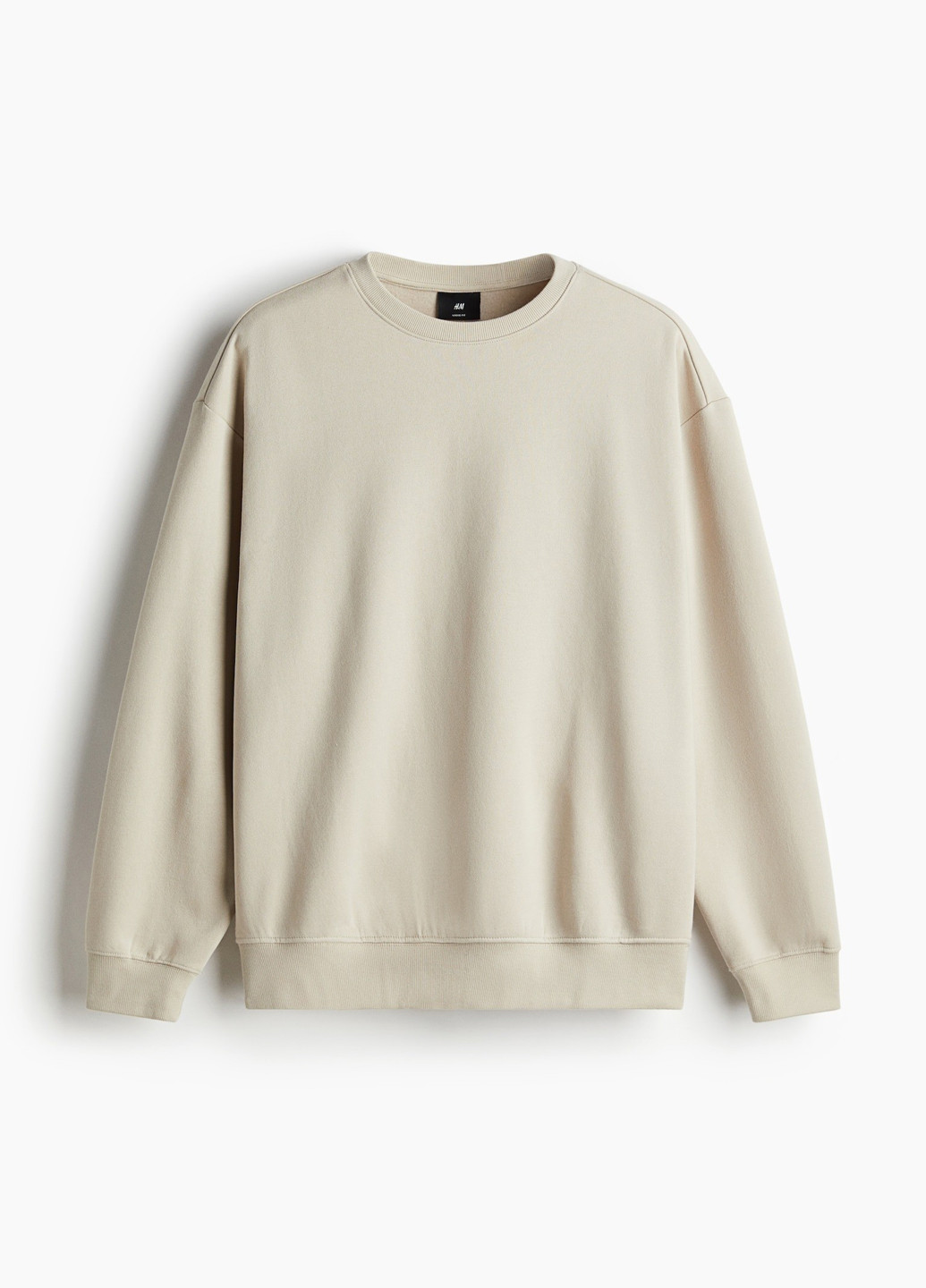 Кремовий світшот H&M однотонний без декору (365968306)