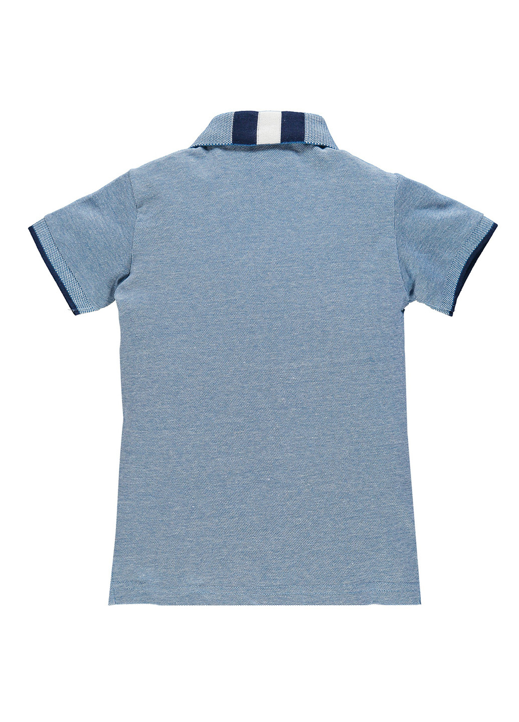 Синяя детская футболка-поло для мальчика Brums с надписью