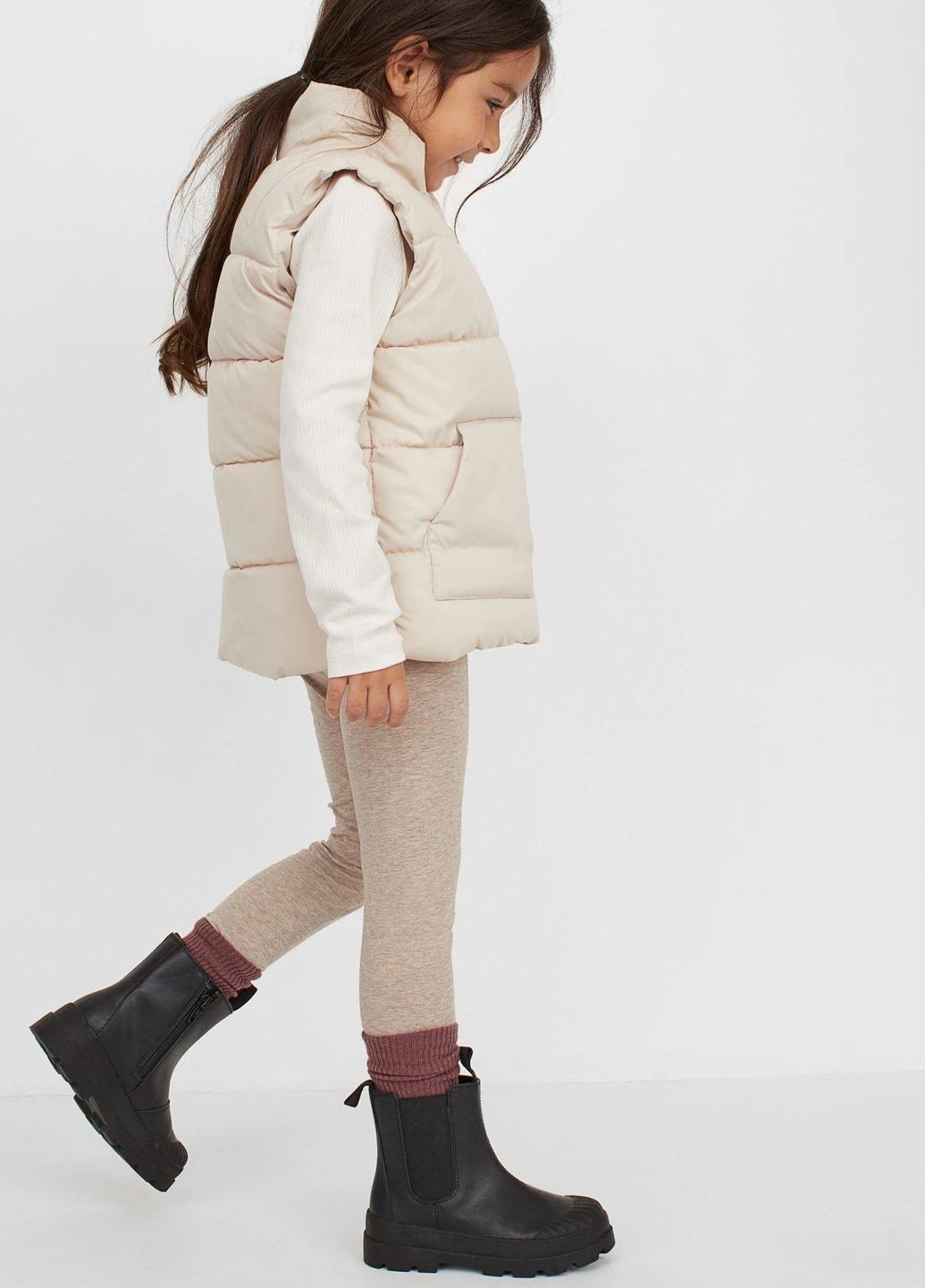Лосини,бежевий меланж, H&M (255192856)