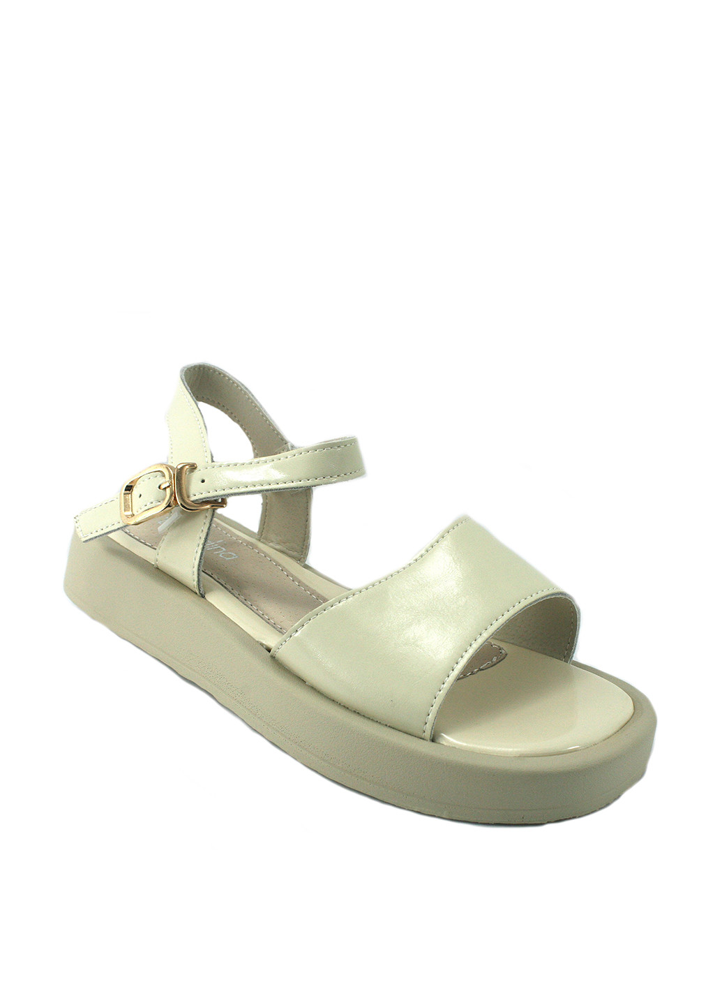 Бежевые босоножки No Brand с ремешком