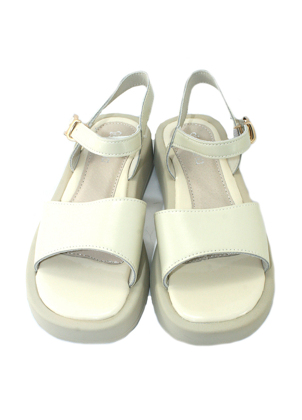 Бежевые босоножки No Brand с ремешком