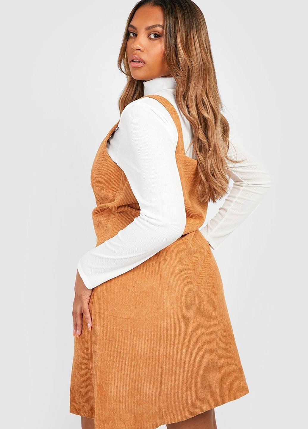 Демисезонный женский сарафан Boohoo однотонный