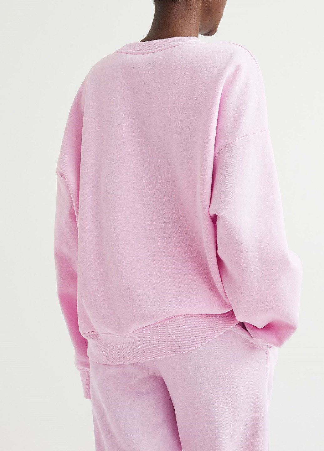 Свитшот H&M - крой рисунок розовый кэжуал - (254112275)