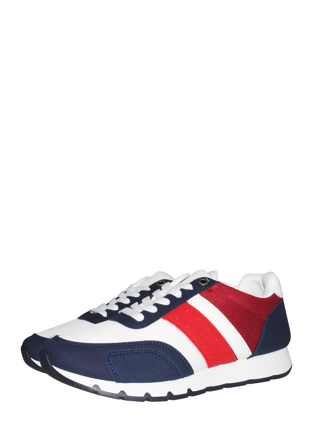 Белые демисезонные кроссовки l390 white-red-blue BDDS