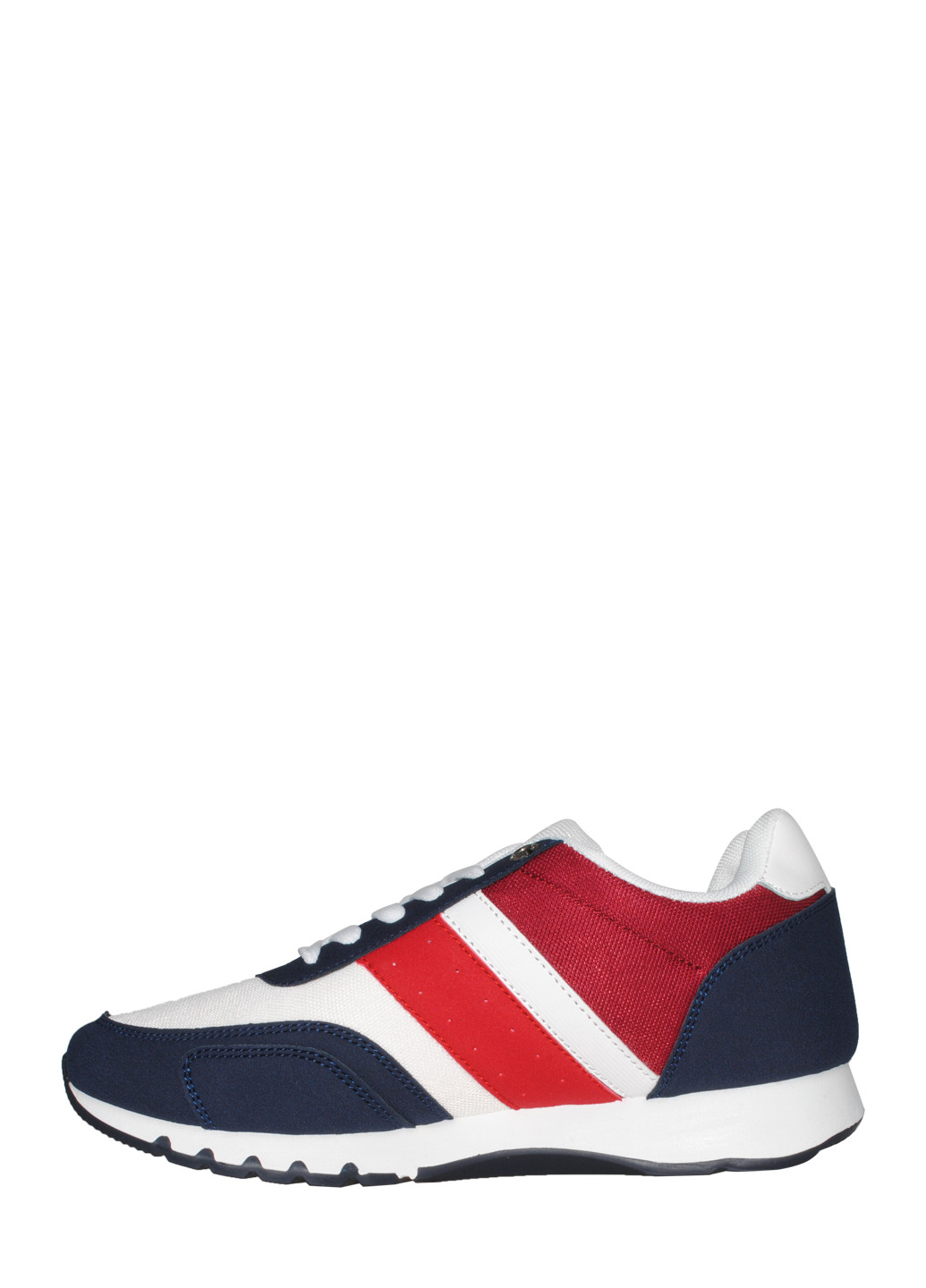 Белые демисезонные кроссовки l390 white-red-blue BDDS