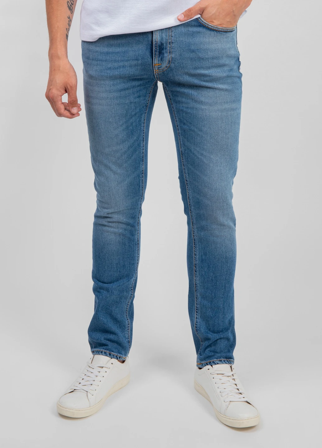 Темно-сині джинси skinny Nudie Jeans (238189930)