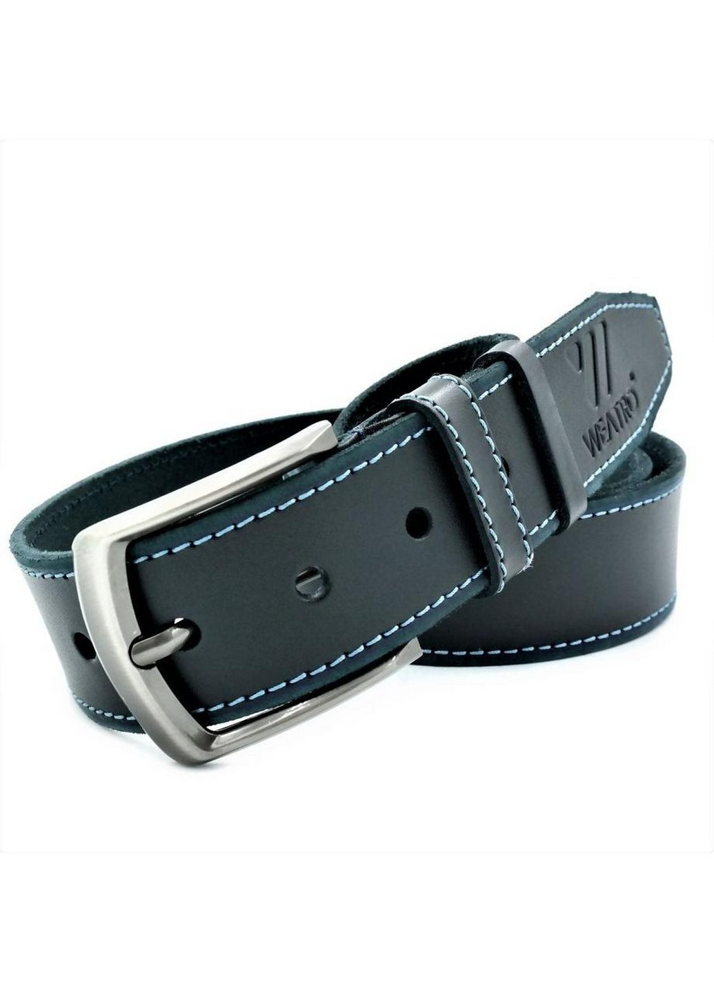 Кожаний мужской ремень 115-120х4,3 см Weatro (255405671)