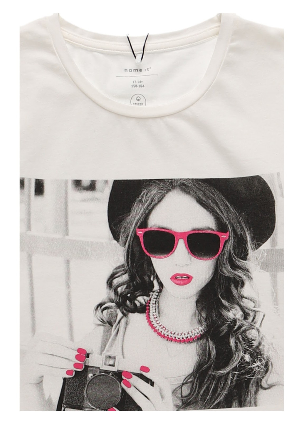 Белая летняя футболка Name it