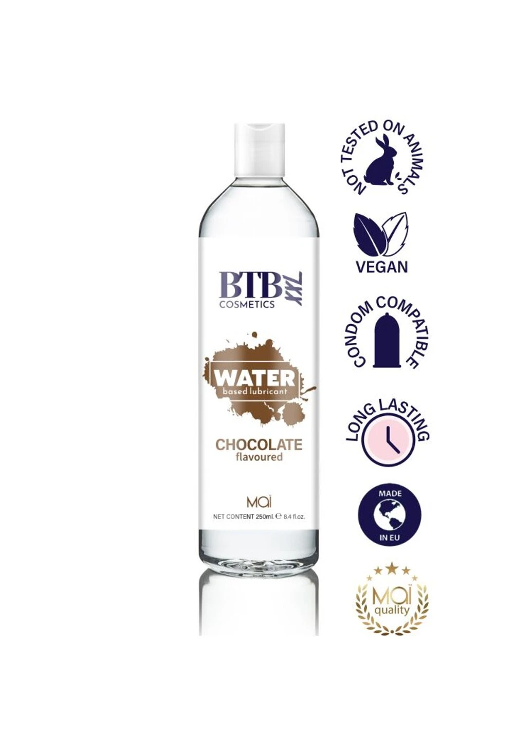Смазка на водной основе FLAVORED CHOCOLAT с ароматом шоколада (250 мл) BTB (254785278)