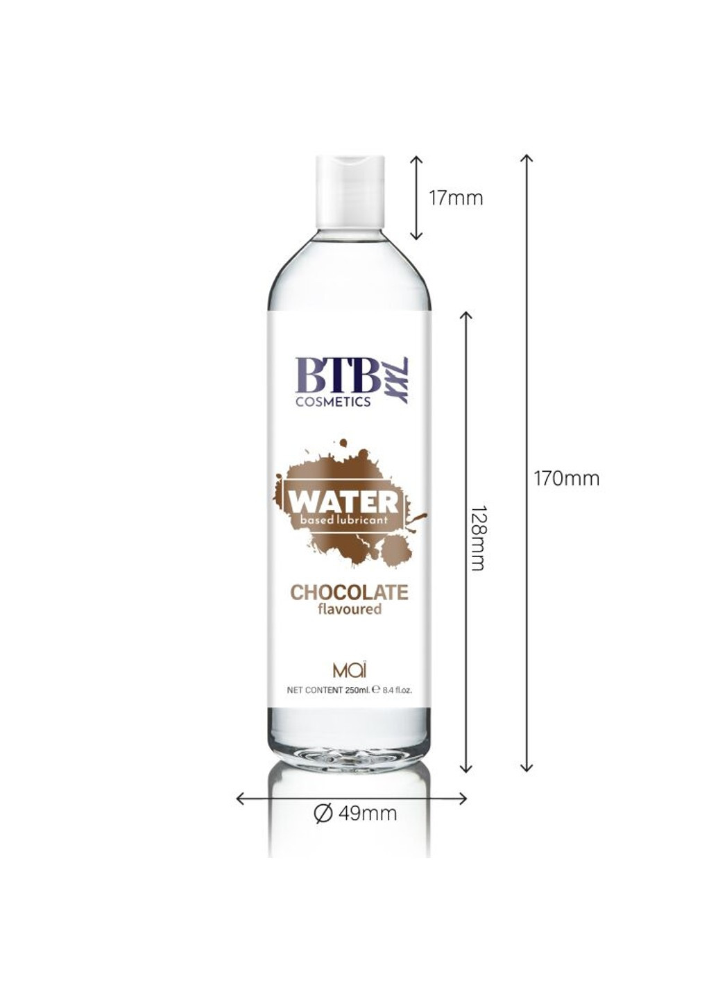 Смазка на водной основе FLAVORED CHOCOLAT с ароматом шоколада (250 мл) BTB (254785278)