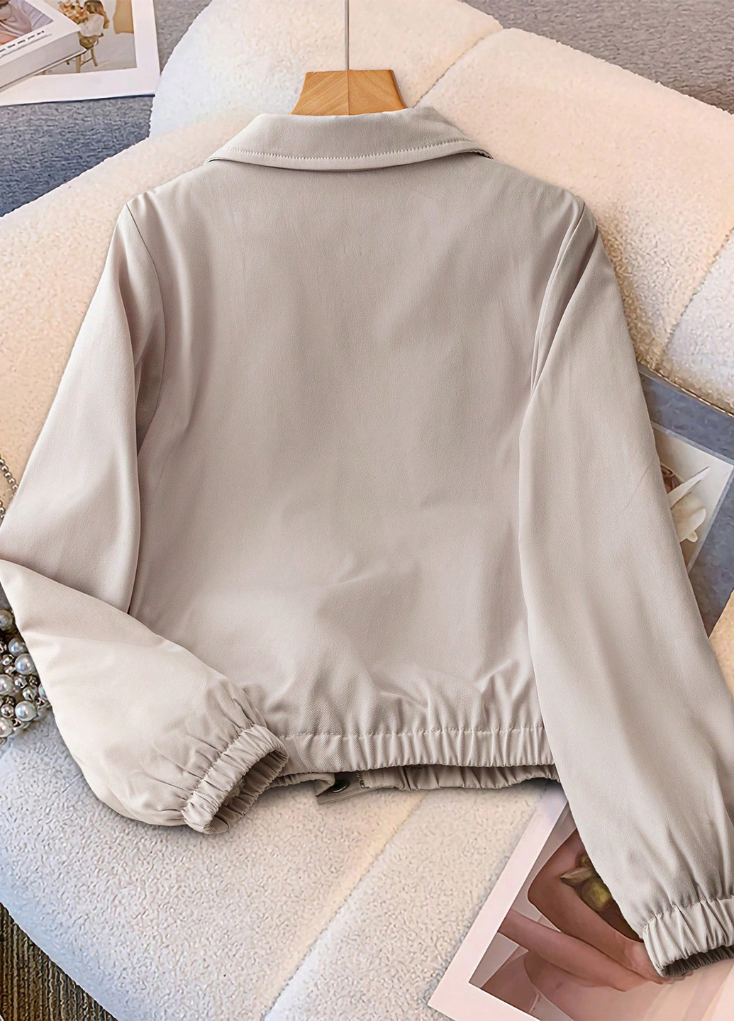 Серая демисезонная куртка SHEIN