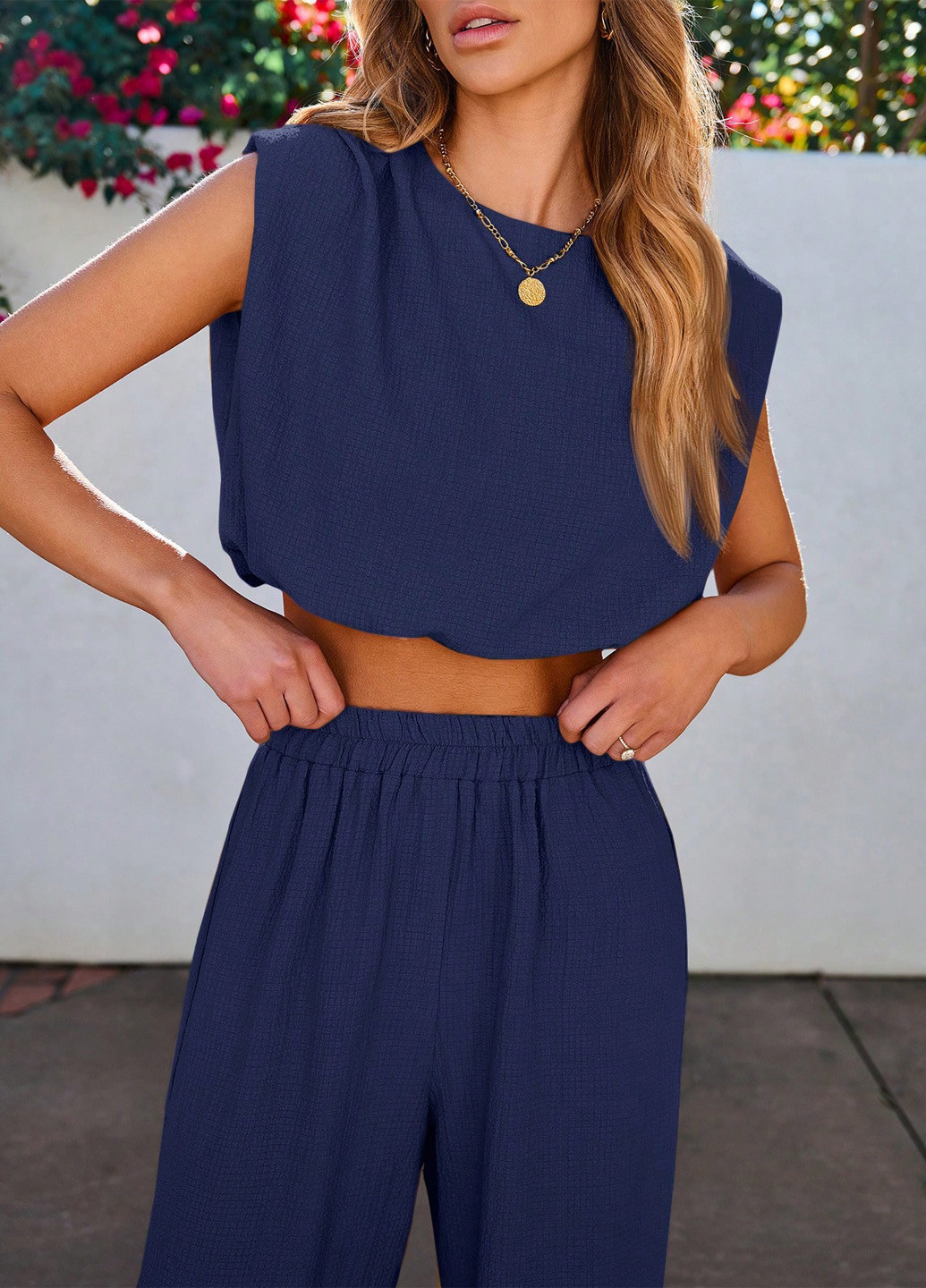 Костюм (кроп-топ, брюки) SHEIN (341735472)