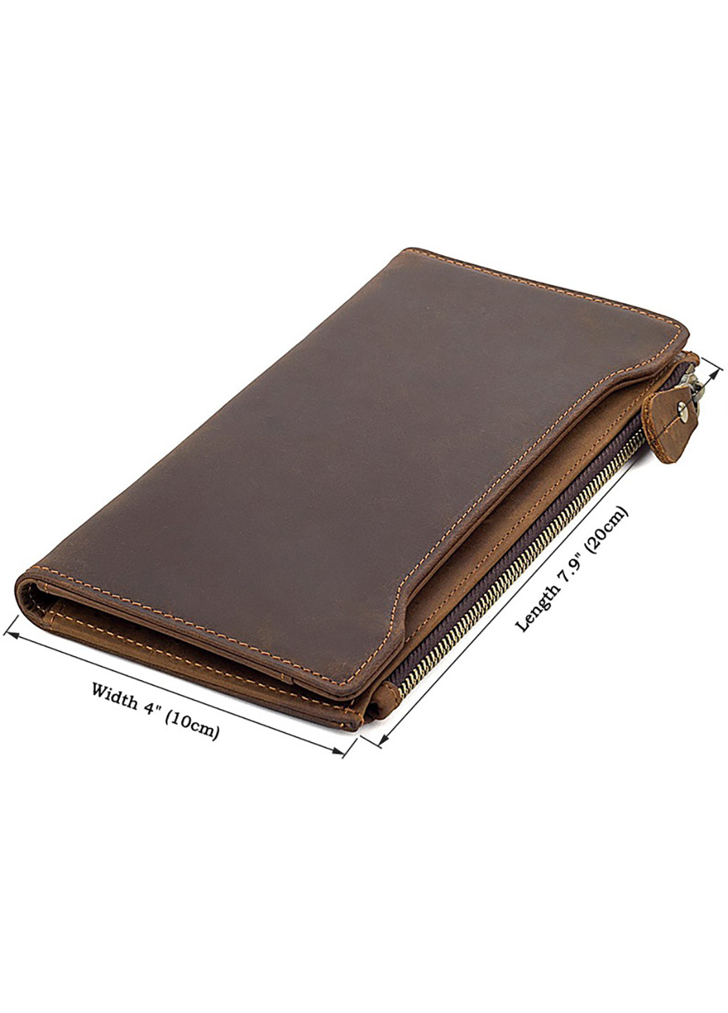 Мужской кожаный кошелек 9,5х19,5 см Vintage (229460676)