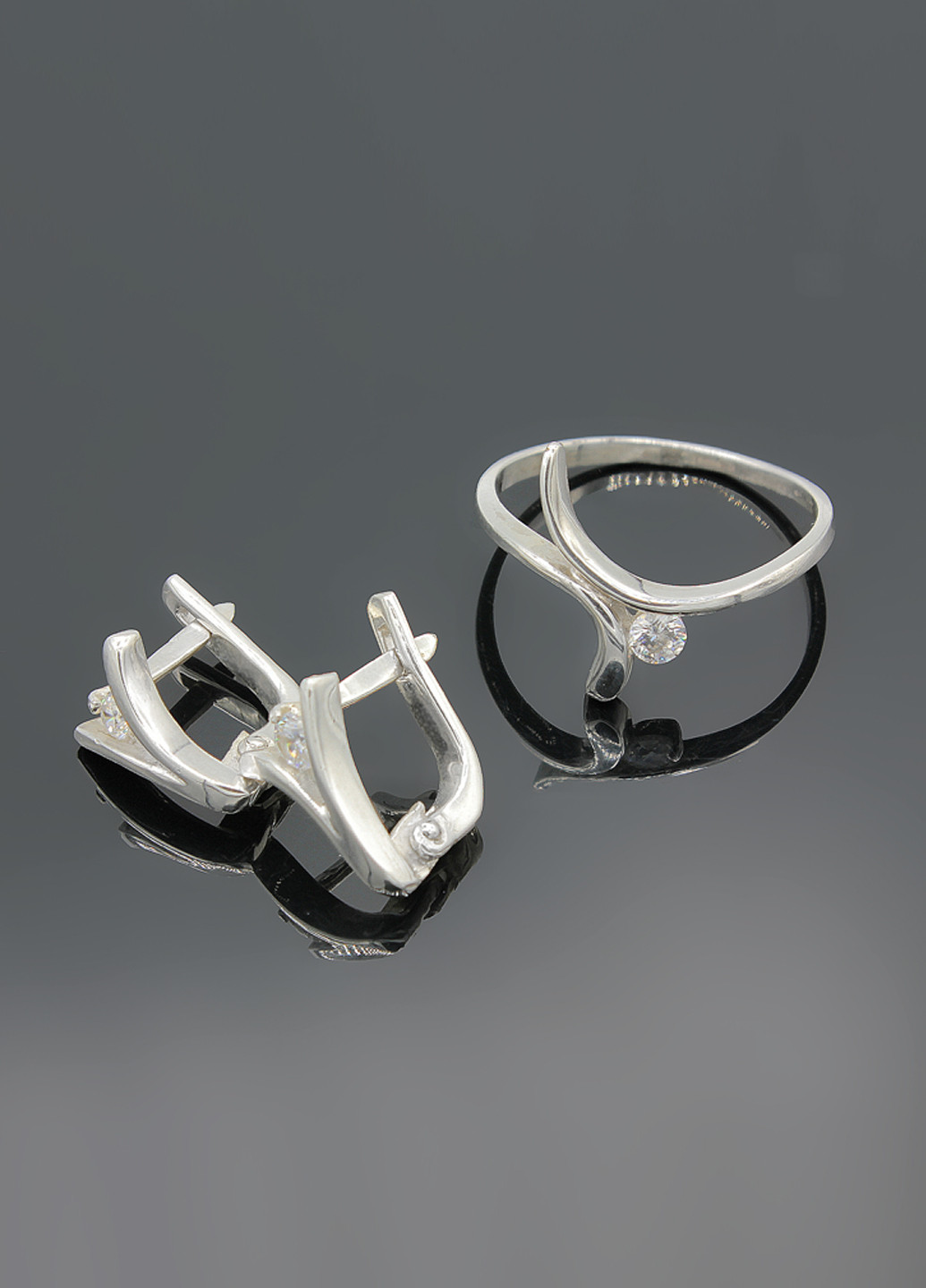 Комплект украшений (кольцо, серьги) Diva (216806036)