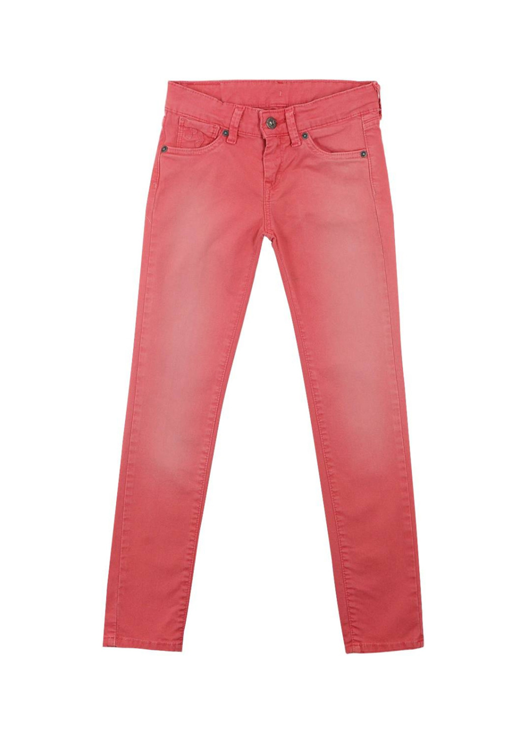 Красные джинсовые демисезонные со средней талией брюки Pepe Jeans