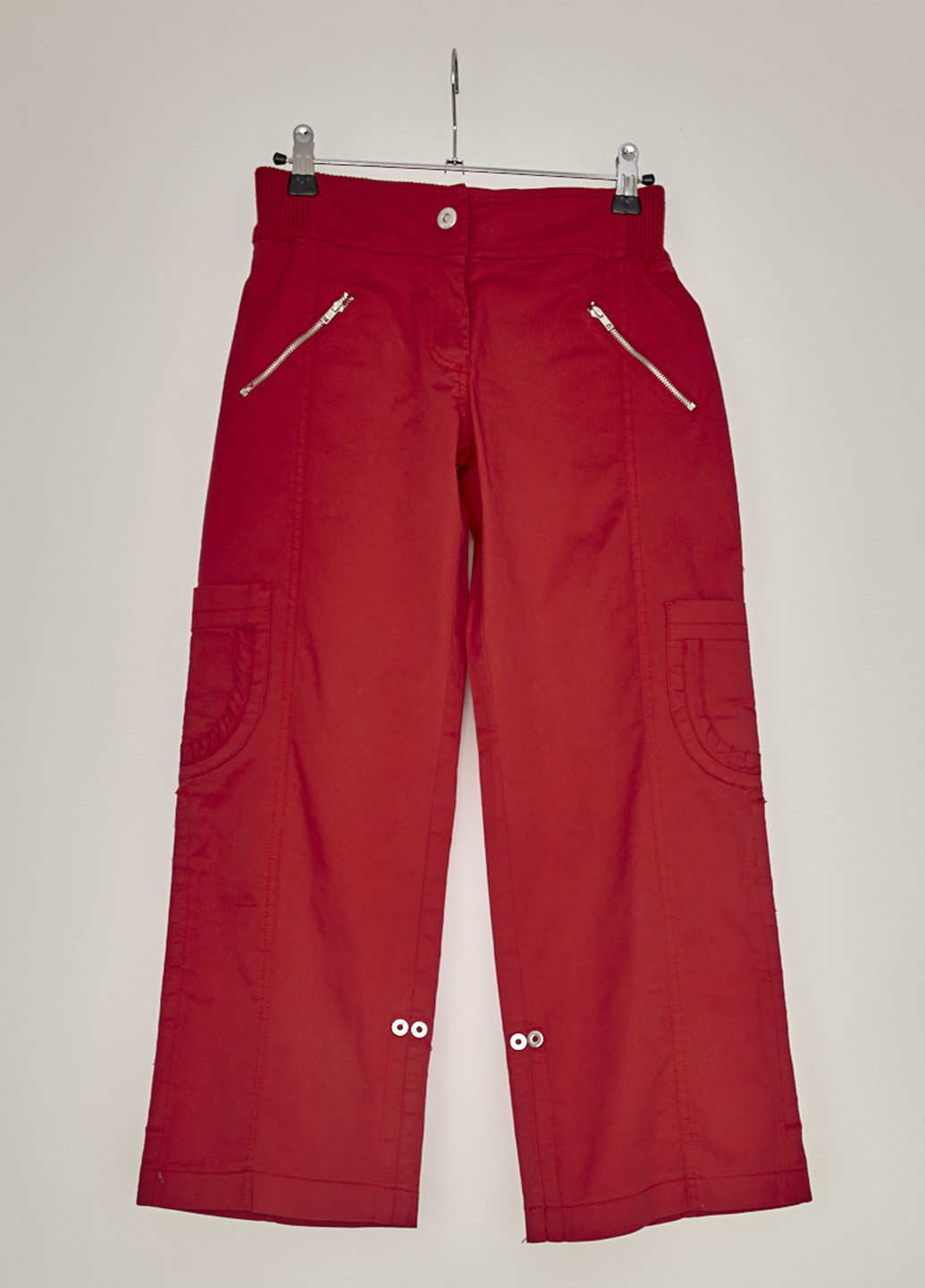 Красные кэжуал демисезонные клеш брюки Mandarino
