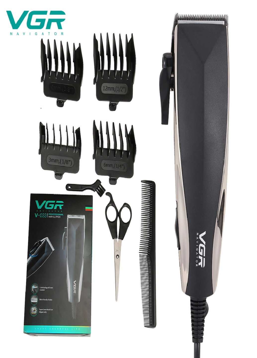 Машинка для стрижки волос с насадками VGR 033 VTech (253336587)