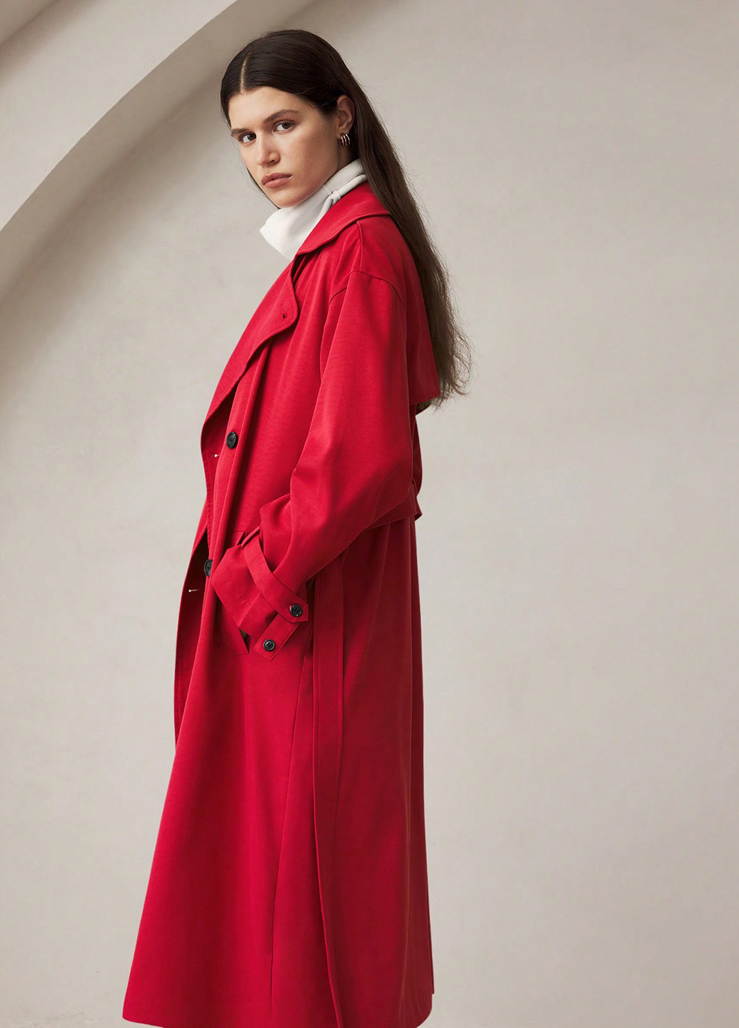 Плащ SHEIN тренчкот на гудзиках демісезон (316555411)