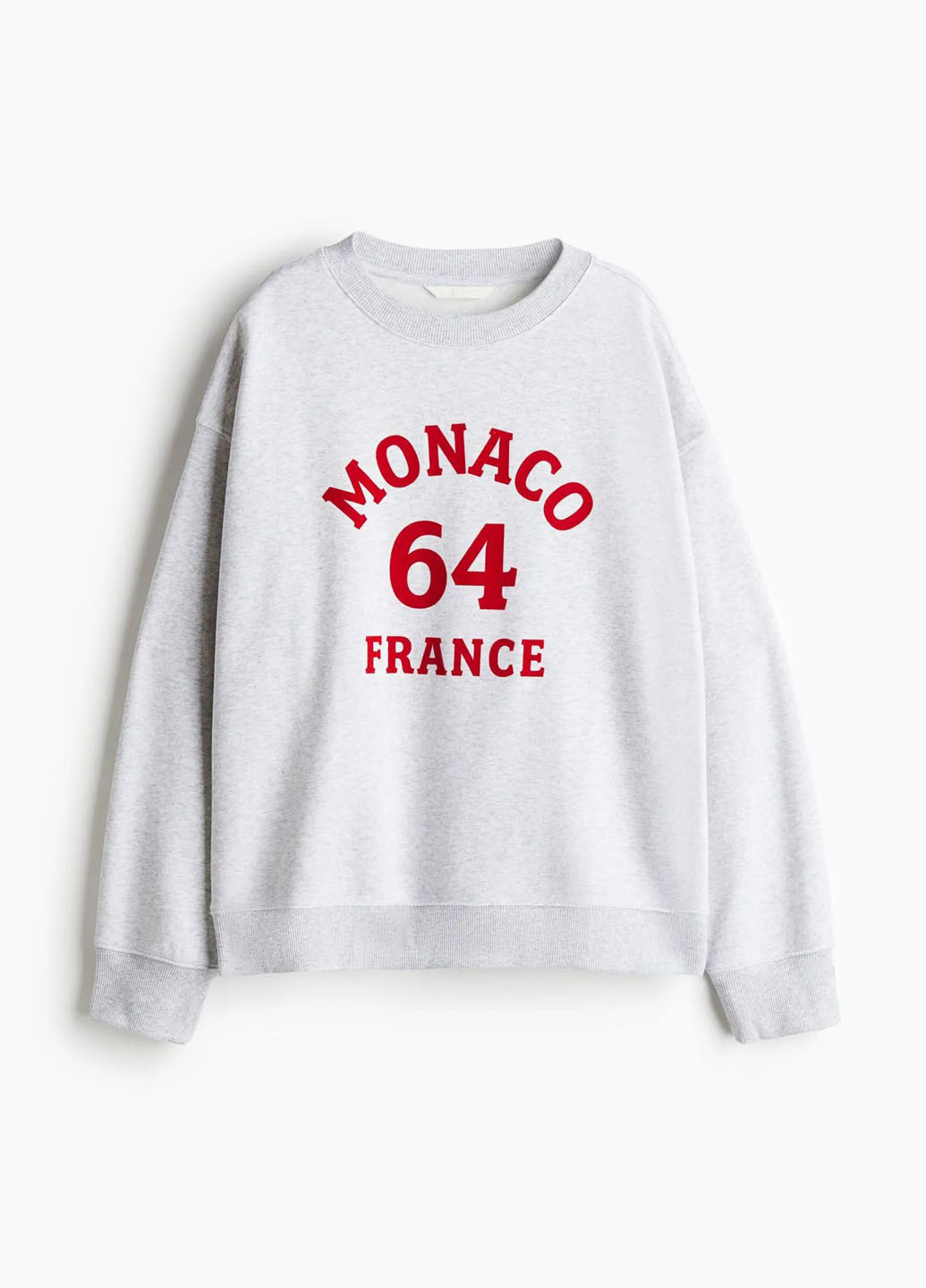 Світло-сірий світшот H&M напис без декору (362050185)